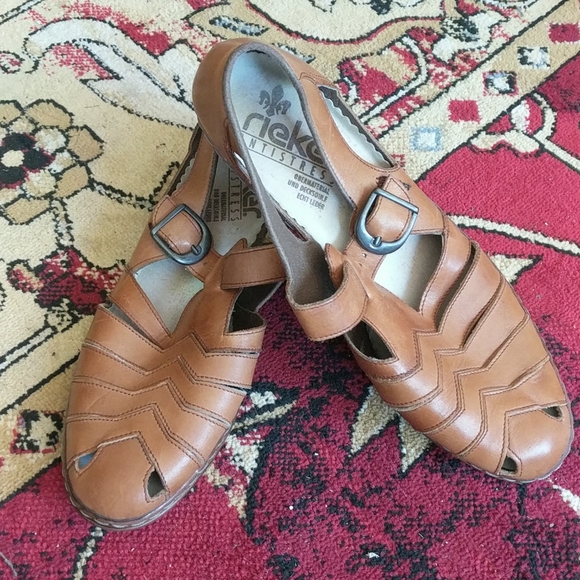 rieker leather sandals